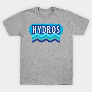 Hydros! Retro Aqua Logo T-Shirt